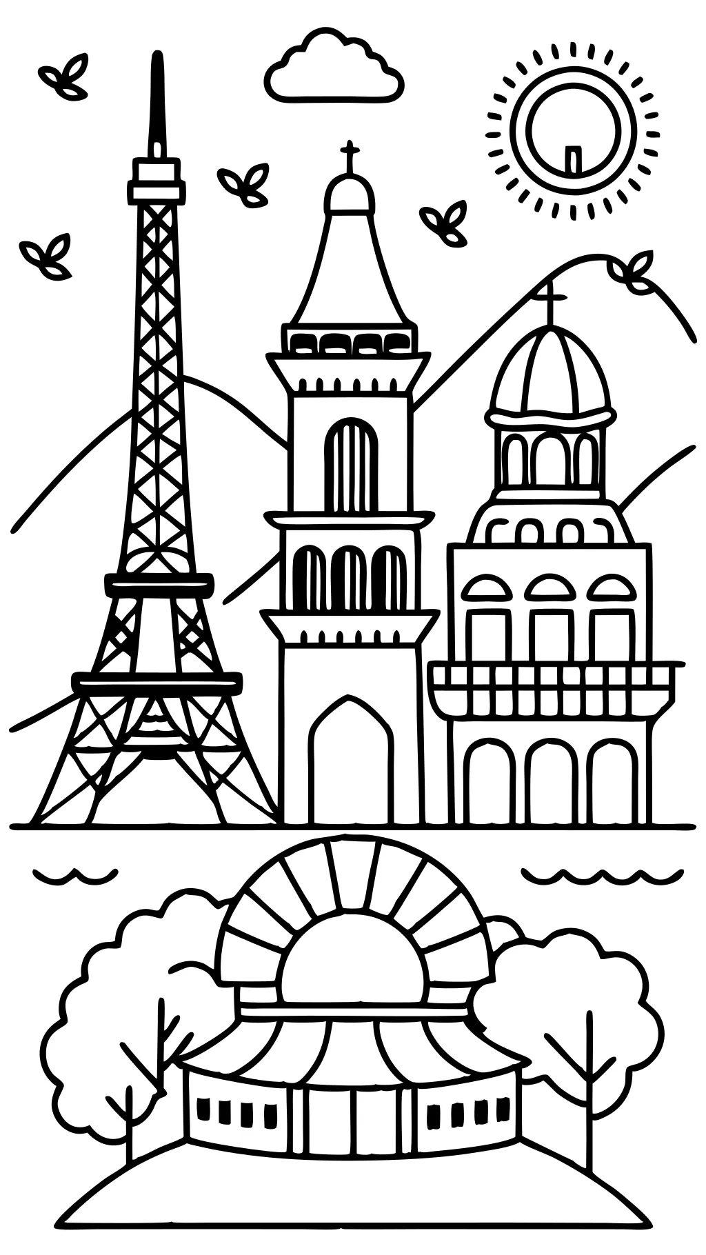 coloring pages of europe